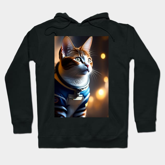 StarStruck Cat in a Spacesuit Hoodie by Prints Charming